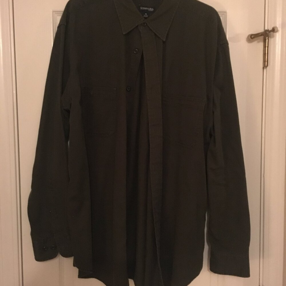 Green Casual Dress Shirt